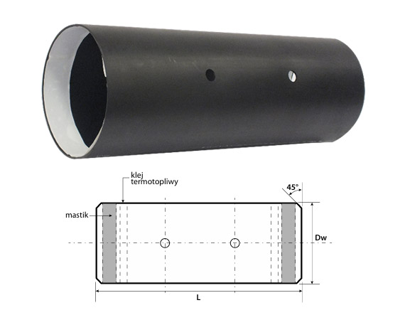 mufa termokurczliwa sieciowana radiacyjnie mtx2